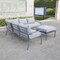 Deko Living Outdoor Gray Sofa and Ottoman Set, Seats 5 COP30015 - alternate 2