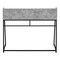Homeroots 47" Gray and Black Wood and Metal Sled Computer Desk 489852 - alternate 3