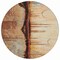 Homeroots 8' Rust And Charcoal Round Abstract Washable Indoor Outdoor Area Rug 630473 - alternate 2
