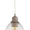 Jonathan Y Fontaine 6.25" Adjustable Greige Glass LED Pendant, Grey/Clear JYL3523A - alternate 3