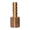 Auveco Brass Hose Barb 5/16in To Female Pipe 1/4in Adapter, 5PK 438 - alternate 1