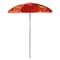 Picnic Time Family Of Brands NCAA Iowa State Cyclones Outdoor Canopy Sunshade Beach Umbrella 5.5' - Red 822-00-100-234-0 - alternate 1