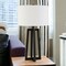 Homeroots 24" Black Metal Table Lamp With White Drum Shade 524508 - alternate 6