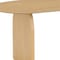 Homeroots 79" Natural Solid Wood Double Pedestal Base Oval Dining Table 712154 - alternate 3