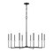 Z-Lite Gaultier Matte Black+Modern Gold 10 Light Chandelier 6100-10MB - alternate 1