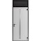 Vdomdoors Aluminum Door with Hidden Handle Hiddex 0155 Ardesia Nero Entry Steel Metal Modern Painted W36xH80+ HIDDEX0155EXD-BLK-W36xH80+12-RH-I - alternate 2