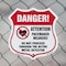 Signmission Pacemaker Wearers Shield Sign Danger! At, 18 Inch X 18 Inch, Plastic Sign SHI-P-18-428 - alternate 2