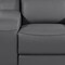 Homeroots 41" Dark Gray Italian Leather Wall Hugger Recliner With USB 634542 - alternate 2