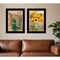 Homeroots Set Of Two Country Sunflowers and Chives 2 Black Framed Print Wall Art, 2PK 407904 - alternate 2