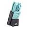 Oster Steffen 14 Piece Stainless Steel Cutlery Set with Storage Block in Blue 127530.14 - alternate 1