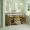 James Martin Vanities Lorelai 60'' D Vanity, Light Natural Oak w/ Jasmine Pearl Silestone Top w/FreePower Wireless Charger 424-V60D-LNO-FEJP - alternate 6