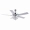 Jonathan Y Mandy 52" 3-Light Glam Classic Crystal Dome Shade LED Ceiling Fan With Remote, Chrome JYL9610B - alternate 4