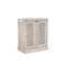 Homeroots 28in White Solid Wood Carved Floral Bar Cabinet With Two Doors And One Drawer 727847 - alternate 2