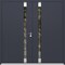 Vdomdoors Aluminum Double Doors Cynex 6777 Grey Mirrored Clear Glass Modern Painted (W72xH80) Right hand Outs CYNEX6777DEXD-GRE-W72xH80-RH-O - alternate 1