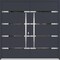Vdomdoors Metal Double Doors Deux 1105 Gray Graphite Mirrored Glass Entry Modern Painted (W72xH80) Left hand DEUX1105DEXD-GRE-W72xH80-LH-O - alternate 1