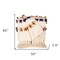 Homeroots 50" X 60" Ivory Blue and Yellow Woven Cotton Striped Throw Blanket with Tassels and Fringe 548948 - alternate 3