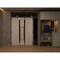 Vdomdoors Front Exterior Prehung Aluminum Double Doors Ronex1011 Grey 1 Sidelight and Top Transom Mirrored RONEX1011DEXD-GRE-W72+12xH96+16-RH-I - alternate 2