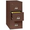 Fireking 3 Drawer, 2 Hr Fire & Impact Rated, Vertical, 32" depth Legal Brown 3-2144-2BR - alternate 2