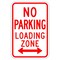 Sign Solutions Usa Parking Sign, 12 in W, Aluminum Sign, White DUS06DWT1218R7-6 - alternate 1