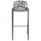 Leisuremod Devon Mid-Century Modern Aluminum Bar Stool with Powder Coated Frame and Footrest, Black DB31BL - alternate 4
