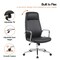 Leisuremod Flux Faux Leather Swivel Office Chair, Knee Tilt, Padded Support FO19BLL - alternate 2