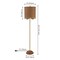 Jonathan Y Joel 63.5" Coastal Bohemian Scallop Shade Rattan/Metal LED Floor Lamp w/ Pull Chain, Brown/Brass Gold JYL1153A - alternate 4