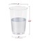 Smarty Had A Party 12 oz. Clear with Metallic Silver Thick Bottom Round Disposable Plastic Tumblers (240 Cups), 240PK 513S-CASE - alternate 3