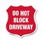 Signmission Driveway Shield Sign Do Not Block Drivew, 12 Inch X 12 Inch, Plastic Sign SHI-P-12-378 - alternate 1