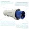 Walther-Werke Pin and Sleeve Plug, 60A, 250/230, 1 Phase, 2 Pole, Blue, Screw Terminals Wire Connection Type 269306 - alternate 4
