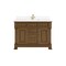 James Martin Vanities Brookfield 48 in Single Vanity, Honey Oak w/ Single Hole 3 CM White Zeus Silestone Top & Backsplash 547-V48-HNO-1WZ - alternate 1