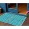 Homeroots 3' X 5' Teal Blue Ivory And Gold Geometric Washable Indoor Outdoor Area Rug 612220 - alternate 1