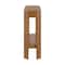 Alaterre Furniture Fluted Solid Wood Console Table 36 in Modern Entryway Table with Storage Shelf AFTBL-028 - alternate 3