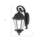 Homeroots Matte Black Tapered Hanging Lantern Wall Light 398533 - alternate 2