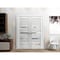 Sartodoors Slab Barn Door Panel 36 x 96in, Nordic White W/ Frosted Glass, Pocket Closet Sliding QUADRO4445S-NOR-3696 - alternate 2