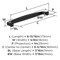 Amerock Franklin 6-5/16 inch (160mm) Center-to-Center Matte Black Cabinet Pull, 25PK 25VMP37053MB - alternate 3