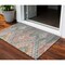Homeroots 3' X 5' Gray And Terra Cotta Southwestern Washable Indoor Outdoor Area Rug 603545 - alternate 1