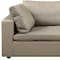 Homeroots 86in Cream and Brown Cotton Blend Loveseat 720472 - alternate 3