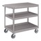 Pucel Flat Top Service Cart, 18 in W x 28 in D x 36 in H, 3 Shelves, Red SCF-1828-3-C5 - alternate 1