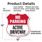 Signmission No Parking Shield Sign Active Driveway, 12 Inch X 12 Inch, Plastic Sign SHI-P-12-397 - alternate 2