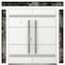 Vdomdoors Metal Double Doors Deux 1705 White Enamel 2 Sidelights and Top Transom Entry Modern Painted 100x108 DEUX1705DEXD-BEM-W14+72+14xH96+12-LH-I - alternate 1
