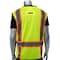 Pip ANSI Type R Class 2 Two-Tone Eleven Pocket Tech-Ready Mesh Surveyors Vest w/Ripstop Black Bottom Fr 302-0650D-LY/M - alternate 2