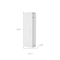Homeroots 21" White Accent Cabinet With Six Shelves 518205 - alternate 3