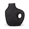 Homeroots 12" Black Aluminum Modern Abstract Table Vase 576776 - alternate 5