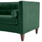 Homeroots Green Velvet Upholstered Sofa with Bolster Pillows 473451 - alternate 2