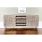 Homeroots 72in Ivory Solid Wood Cabinet Enclosed Storage Distressed TV Stand 489505 - alternate 4