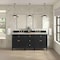 James Martin Vanities Lorelai 72" Double Vanity, Black Onyx, w/ 3 CM Siberian Silestone Top 424-V72-BKO-3SFR - alternate 4