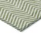 Homeroots 3' X 5' Green And Ivory Chevron Washable Indoor Outdoor Area Rug 596261 - alternate 3