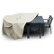 Leisuremod Chelsea Rectangular Outdoor Rain Cover for 63in Patio Dining Table and Chairs Set, Brown CC63RC - alternate 4
