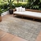 Homeroots 10' X 14' Beige Gray And Taupe Abstract Washable Indoor Outdoor Area Rug 577228 - alternate 1