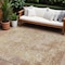 Homeroots 9' X 12' Copper And Beige Abstract Washable Indoor Outdoor Area Rug 605546 - alternate 1